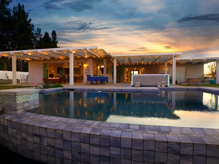 Placed indoors or outdoors, a hot tub brings joy to a home.