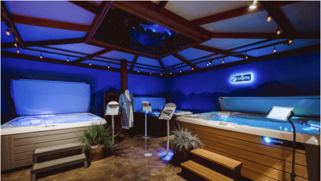Visiting your local dealer's showroom is the smart choice when seeking a great hot tub deal.